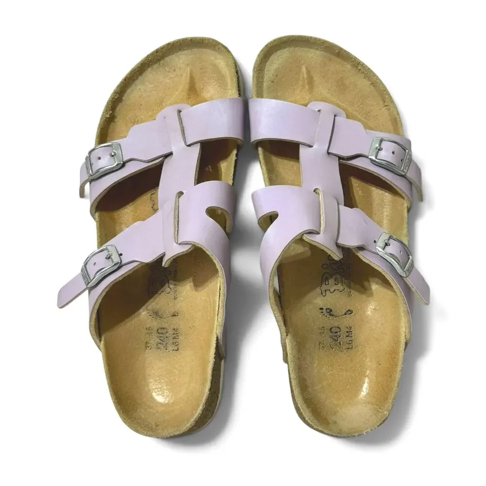 Birki's Nias Birkenstock Footbed Sandals Alloy Lavender Size 37 US 6 - Picture 6 of 10